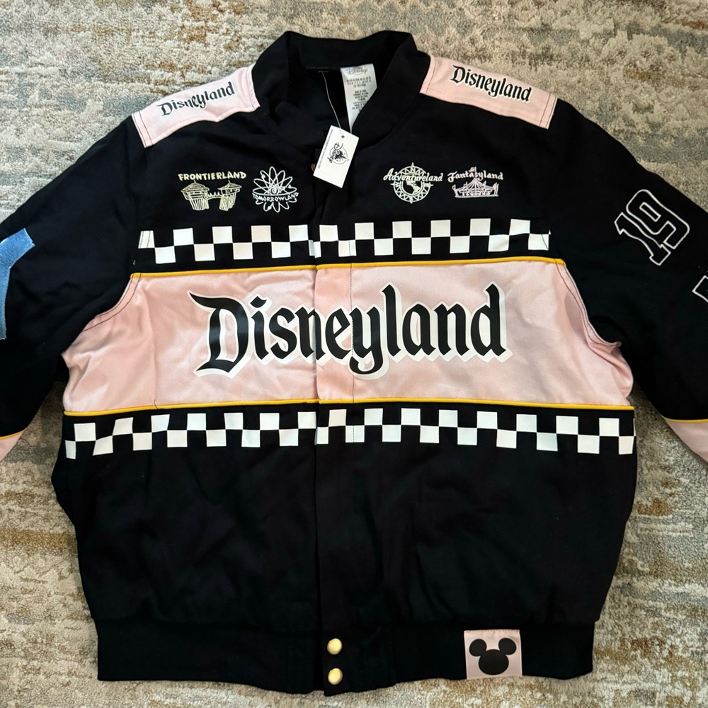 Disneyland Racing Jacket Disney Castle Princess Varsity NWT - Picture 4 of 11